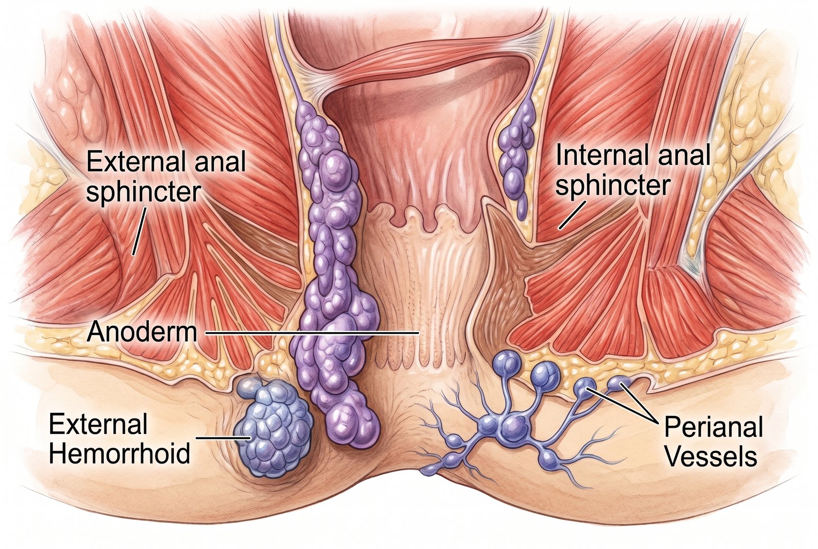 Piles Anatomical Diagram